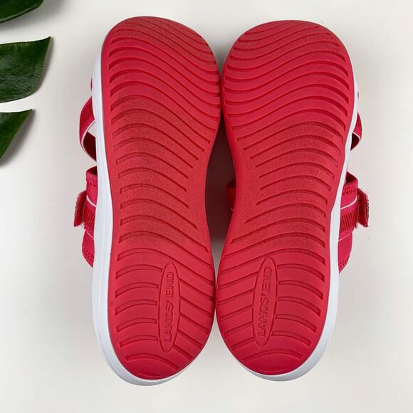 Lands End Sandals Water Resistant Pink Slides Comfort Slip On Women's 9 - Picture 9 of 9
